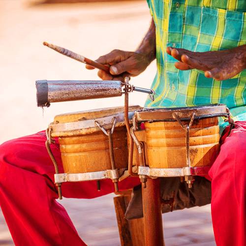 Traditional musician from the Caribbean Islands